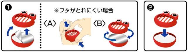 コバエとり戦用 無敵ガエルジュニア<3個入り>の使用方法 コバエとり戦用 無敵ガエルジュニア<3個入り>の使用方法